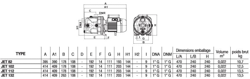 2111 article pompes dab serie jet