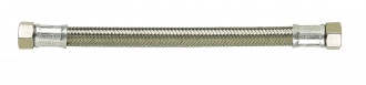 Flexible droit Inox - Raccord 3/4'' F/F - Longueur 1000 mm (type inox) #1