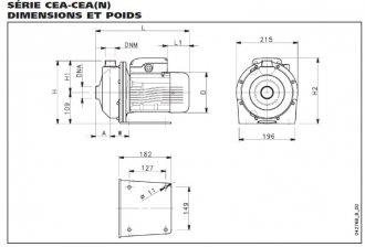 Pompes de surface LOWARA srie CEA - dbit maxi 31 m/h #5