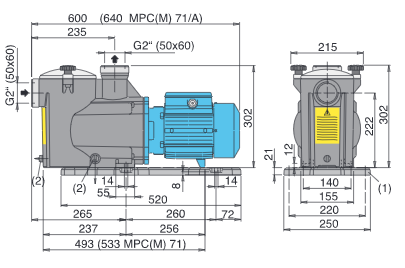 encombrement mpc 51