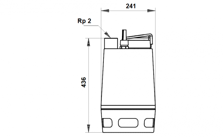 encombrement ap 50 ac flotteur