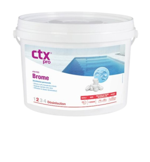 Brome en pastilles CTX 130  Seau 5 kg