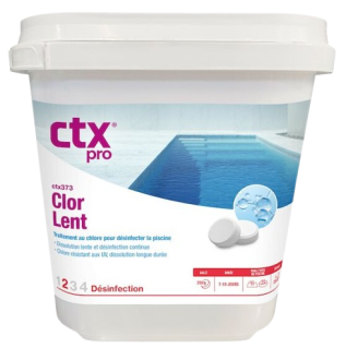Chlore lent en galet CTX 373  Seau 5 kg 