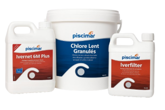 Kit hivernage piscine avec chlore stabilis : IVERFILTER, IVERNET 6M PLUS et PM-501