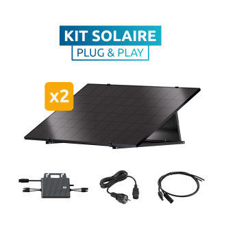Kit solaire pr�t � l'emploi pour piscine et maison POOLEX - Plug & Play 900W 
